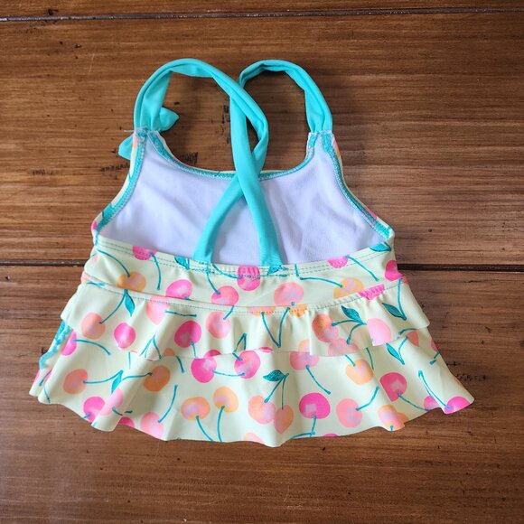 Shelloha - Toddler Girl Cherry Print 2Pc Swimsuit. Size 18 Months NWOT - Picture 5 of 11